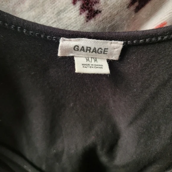 NWOT Medium Garage Black Bodysuit - Picture 2 of 4